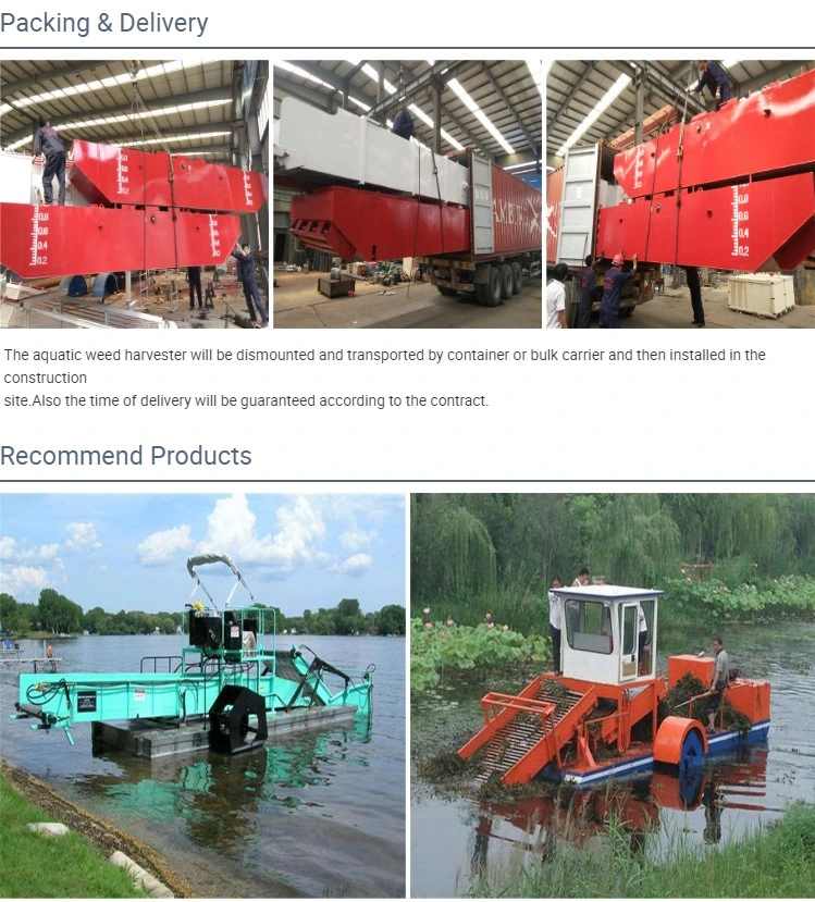 Small Water Injection Dredger Water Hyacinth Harvesting Machine Aquatictrash Hunters