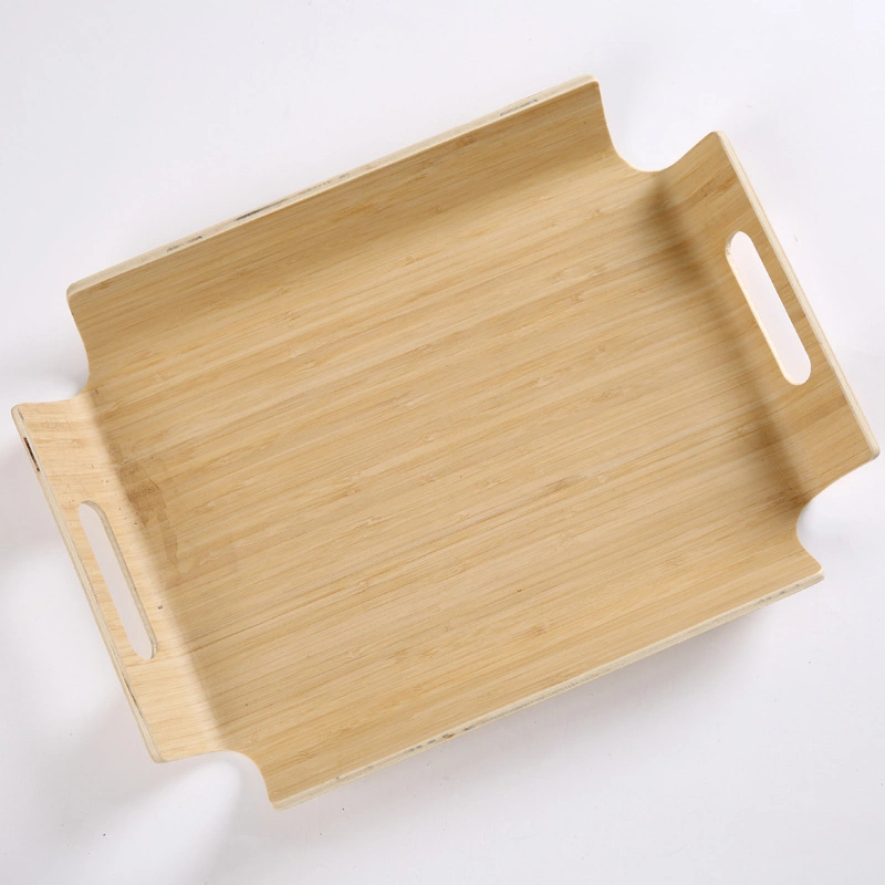 Ecofriendly Bamboo Wooden Tray Woven Bamboo Serving Trays Cheap Wholesale Natural Tray