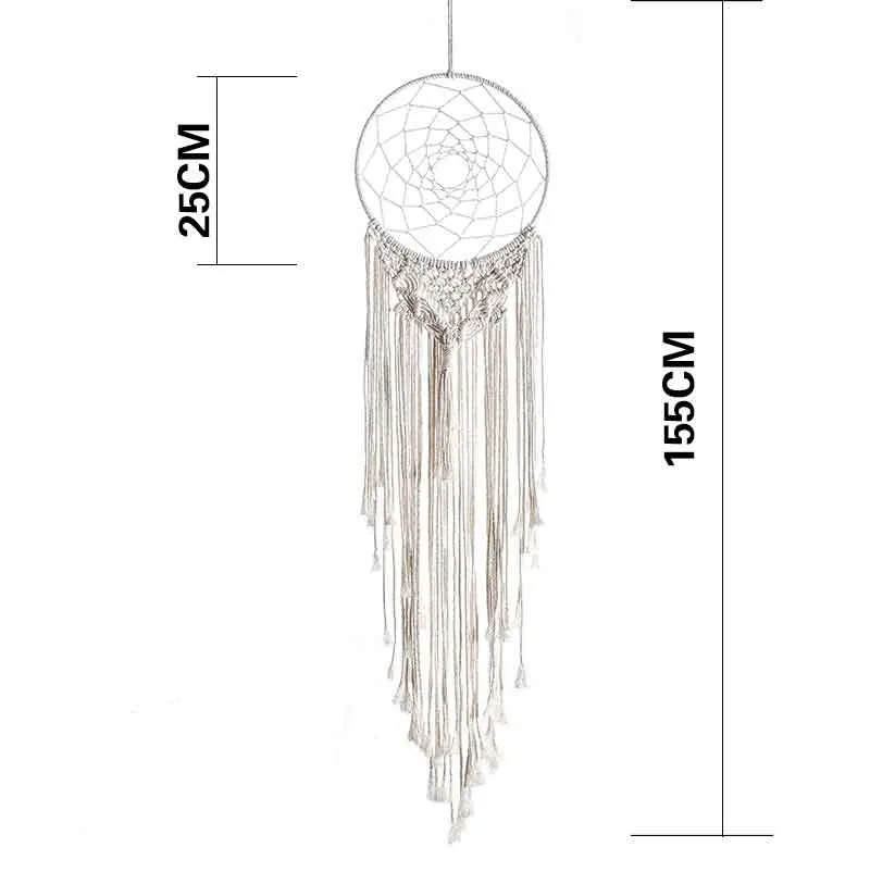 Wholesale Bohemian Large Dreamcatcher Light Feather Decoration Dream Catcher Pendant