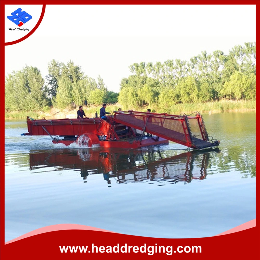 New Water Weed Harvester for Cutting Water Hyacinth for Environment Protection