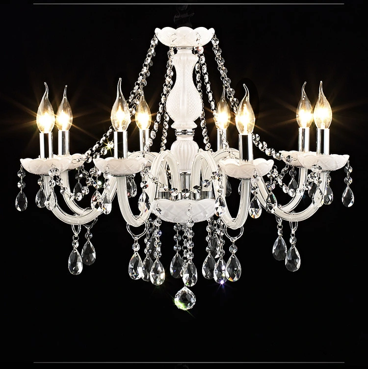 Popular Elegant White Crystal Chandelier Wedding Light Hotel Lobby Setting Room