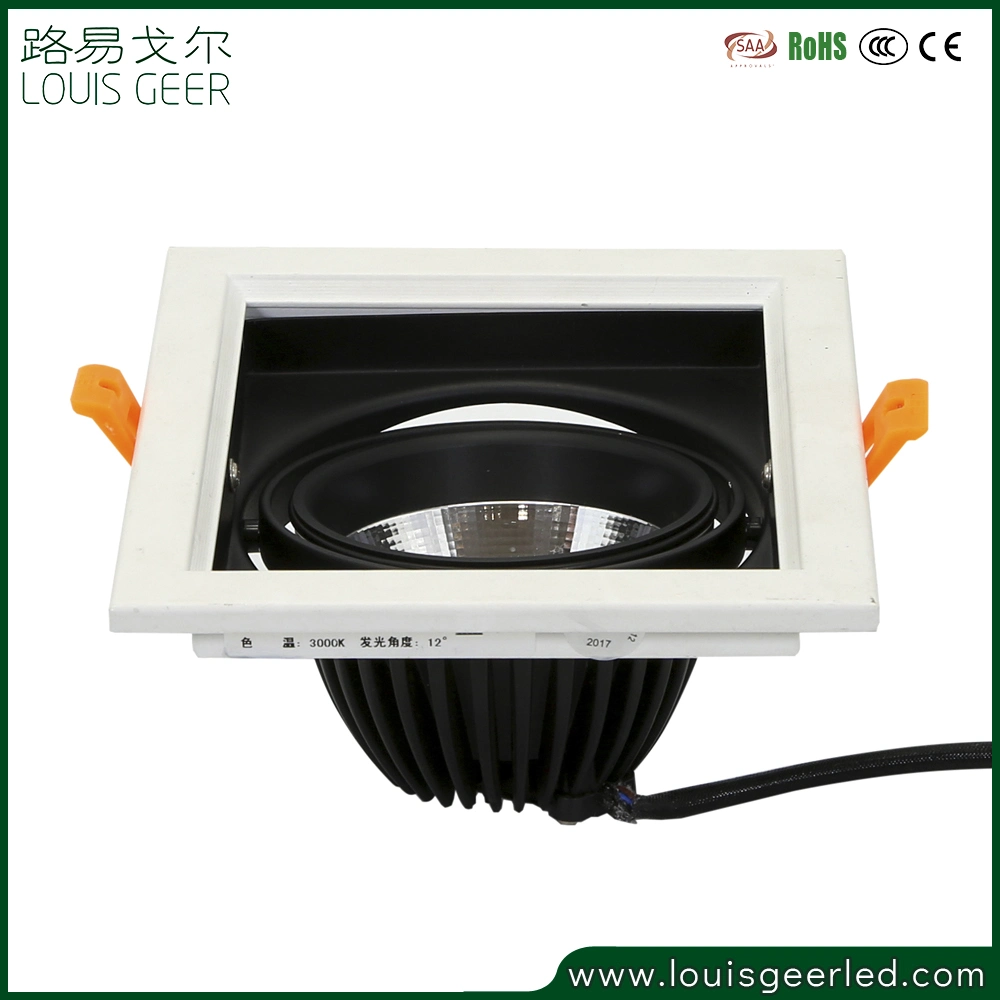 High Brightness Round Recessed LED Ceiling Light LED COB Ceiling Light for Office Club Hotel Hospital