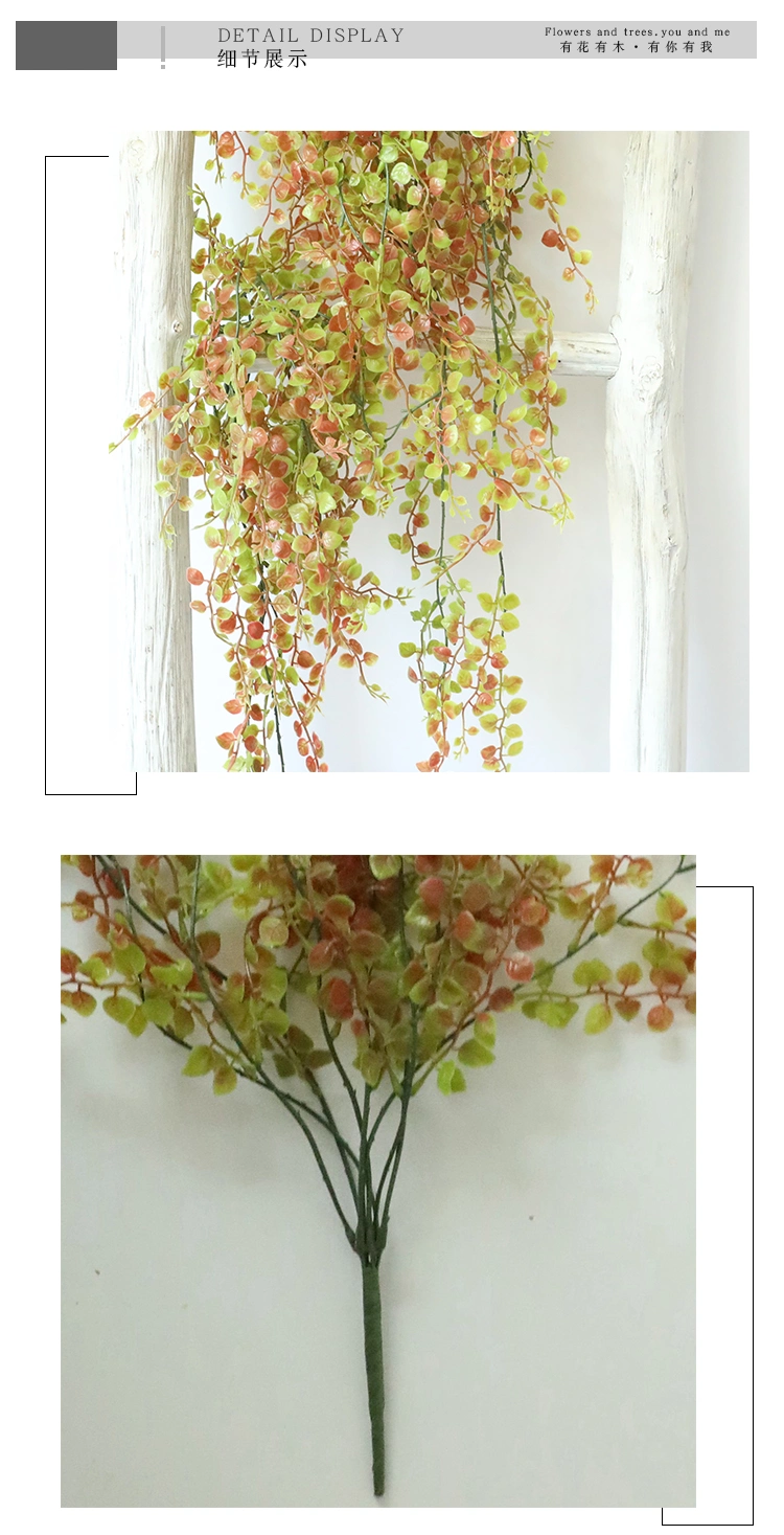 Artificial Plant Honeysuckle Rattan Green Leaves Hanging Vine Dy1-385