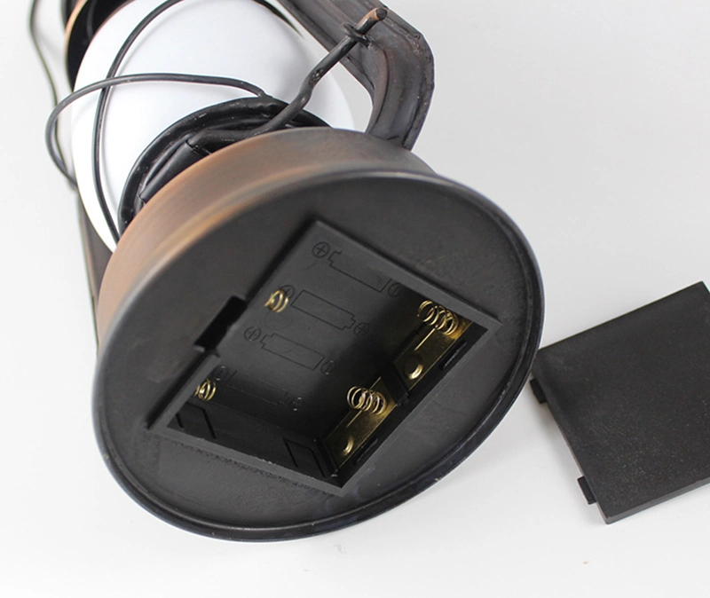 Decorative Hanging Battery Vintage Antiqued Copper Flickering Lantern