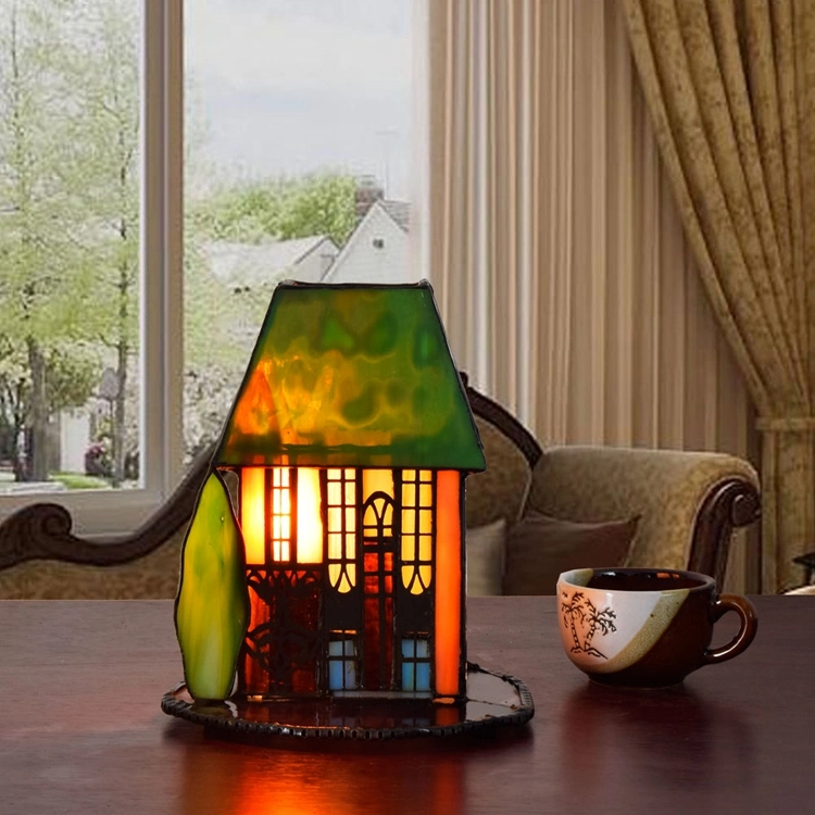 Tiffany Style Table Lamp House Desk Lamp   Glass Lamp Glass Desk Light Lamps