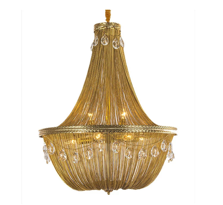 Crystal Hanging Chain Pendant Light Chandelier Lamp Fixtures (WH-CC-18)