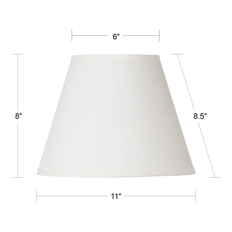 Jls-B02 Contemporary off-White Lamp Shade with Polished Brass Finish Spider Fitting