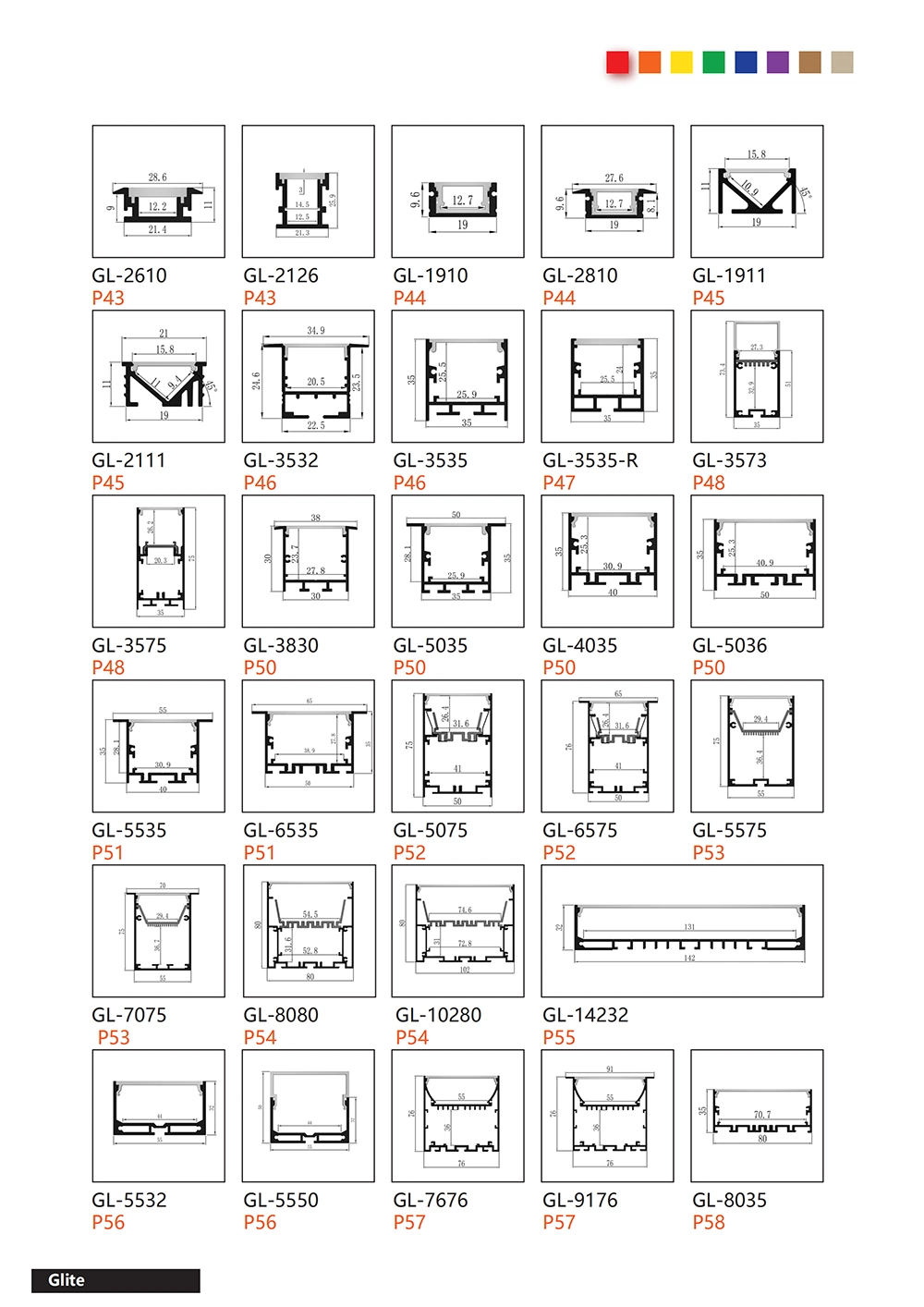 Ceiling Light Fixtures Mounting Bracket Strip Cabinet Lamp Extrusion