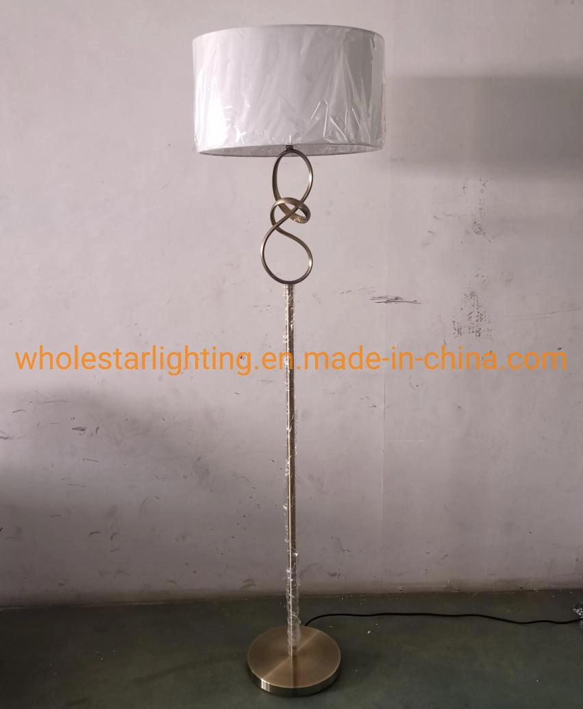 Metal Floor Lamp and Table Lamp with Fabric Shade (WH-226)