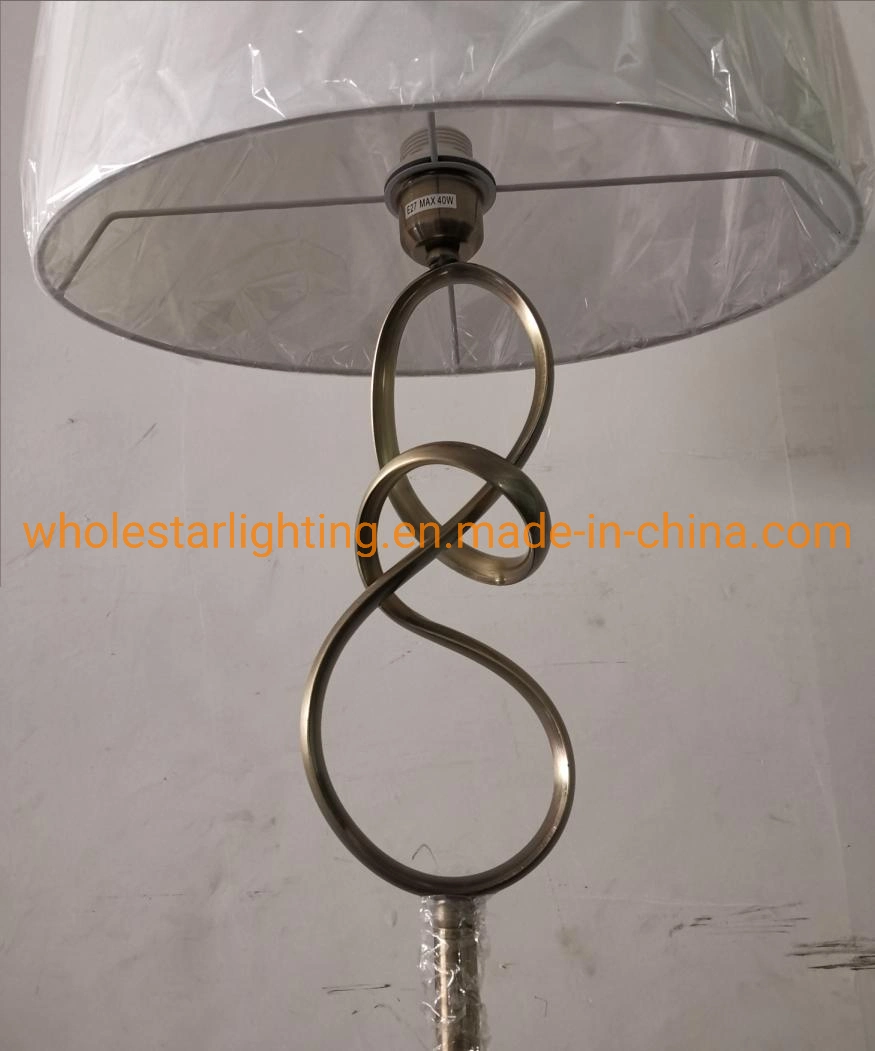 Metal Floor Lamp and Table Lamp with Fabric Shade (WH-226)