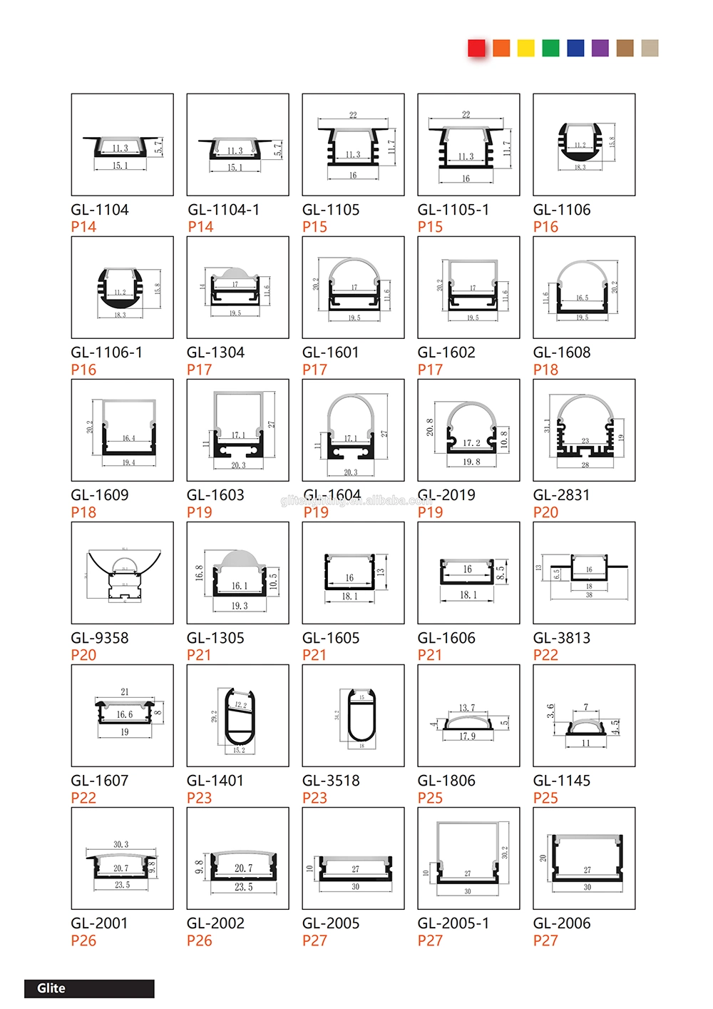 Ceiling Light Fixtures Mounting Bracket Strip Cabinet Lamp Extrusion