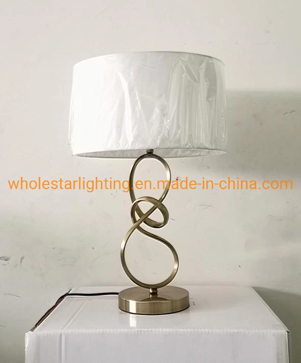 Metal Floor Lamp and Table Lamp with Fabric Shade (WH-226)