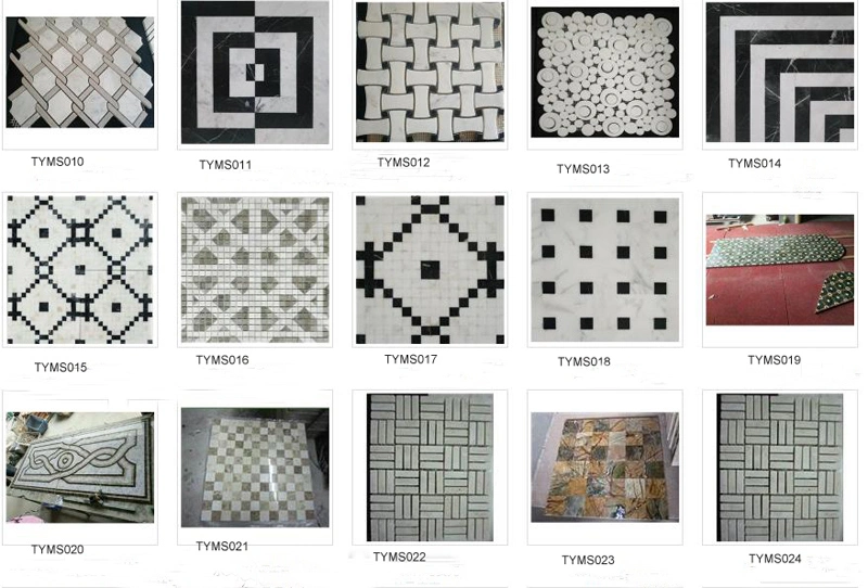 Basket Weave Design Marble Mosaic for Kitchen/Batheroom Floor/Wall Decoration