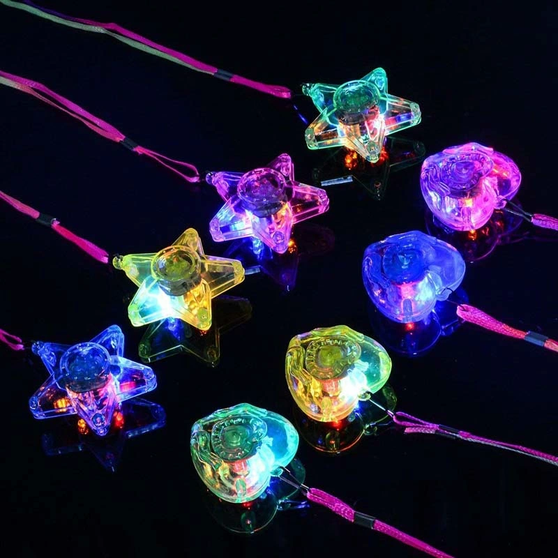 LED Light up Necklace Shining Pendants Lights