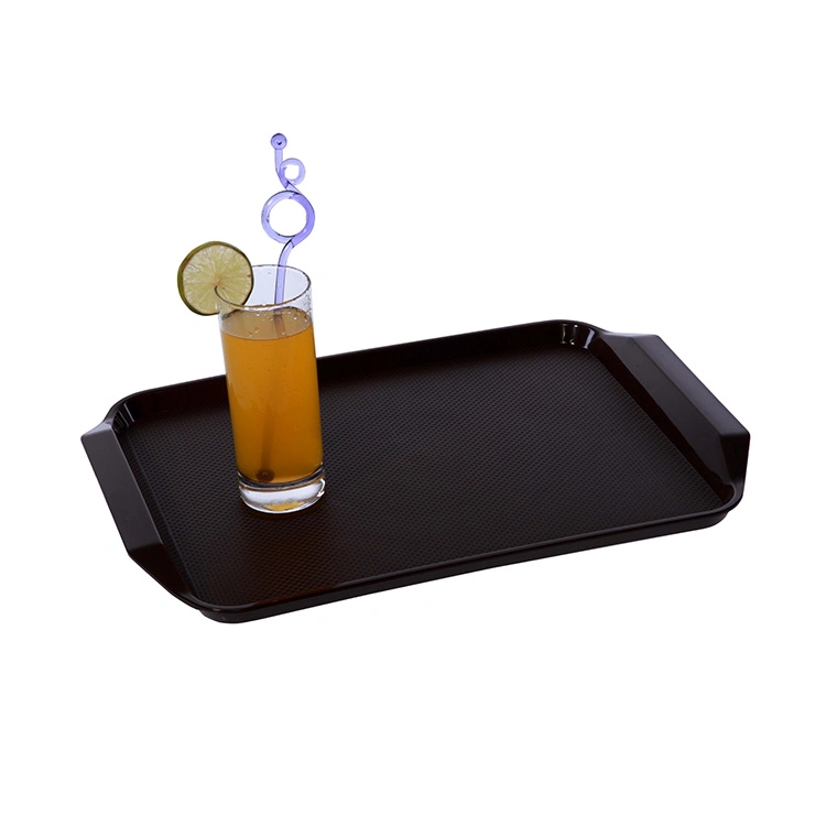 New Design Bar Serving Plastic Basket Weave Tray