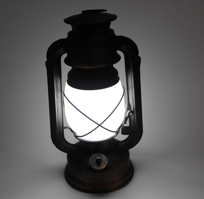 Decorative Hanging Battery Vintage Antiqued Copper Flickering Lantern