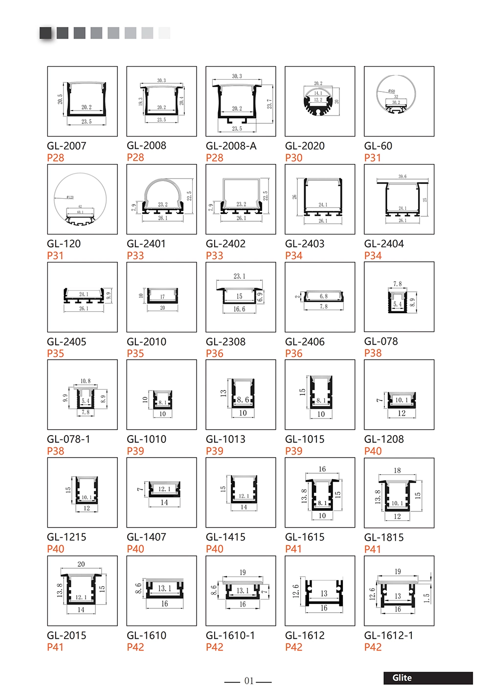 Ceiling Light Fixtures Mounting Bracket Strip Cabinet Lamp Extrusion