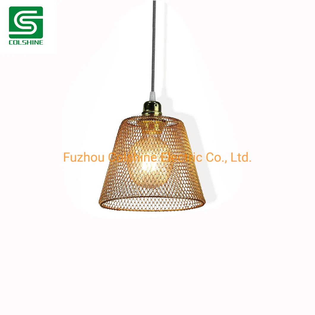 Foldable Metal Lampshade Ceiling Lamp Shades Wire Pendant Lamp Shade