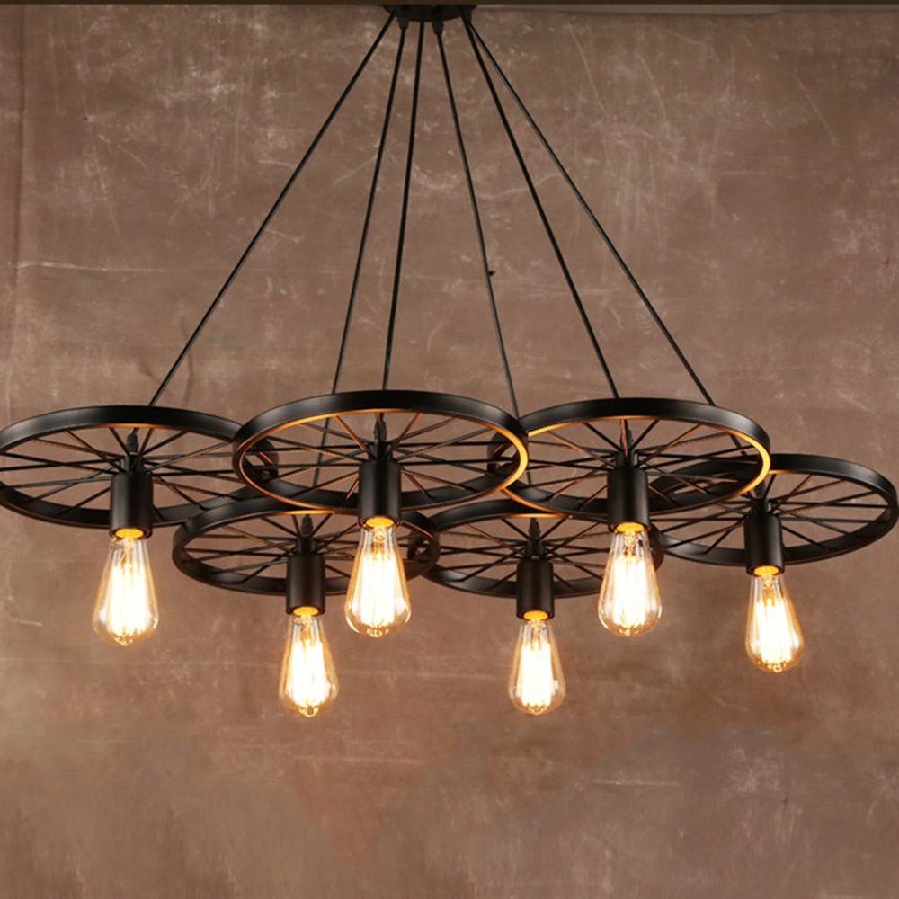 Industrial Hanging Hardware Metals Pendant Lamp Vintage E27 for Kitchen Bar Coffee Light Fixtures