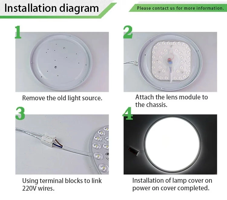 LED Module Source Ceiling Lamp Indoor High Brightness Lighting Ceiling Light Acoustic Light Control