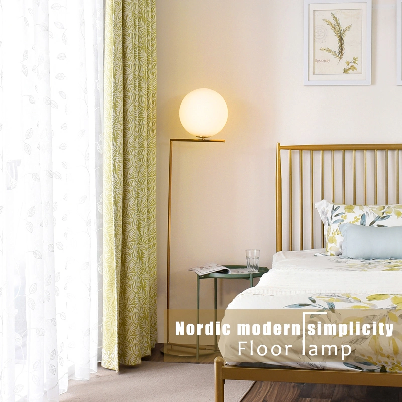 LED Floor Lamp with Dimmer Switch Satin Nickel Floor Light