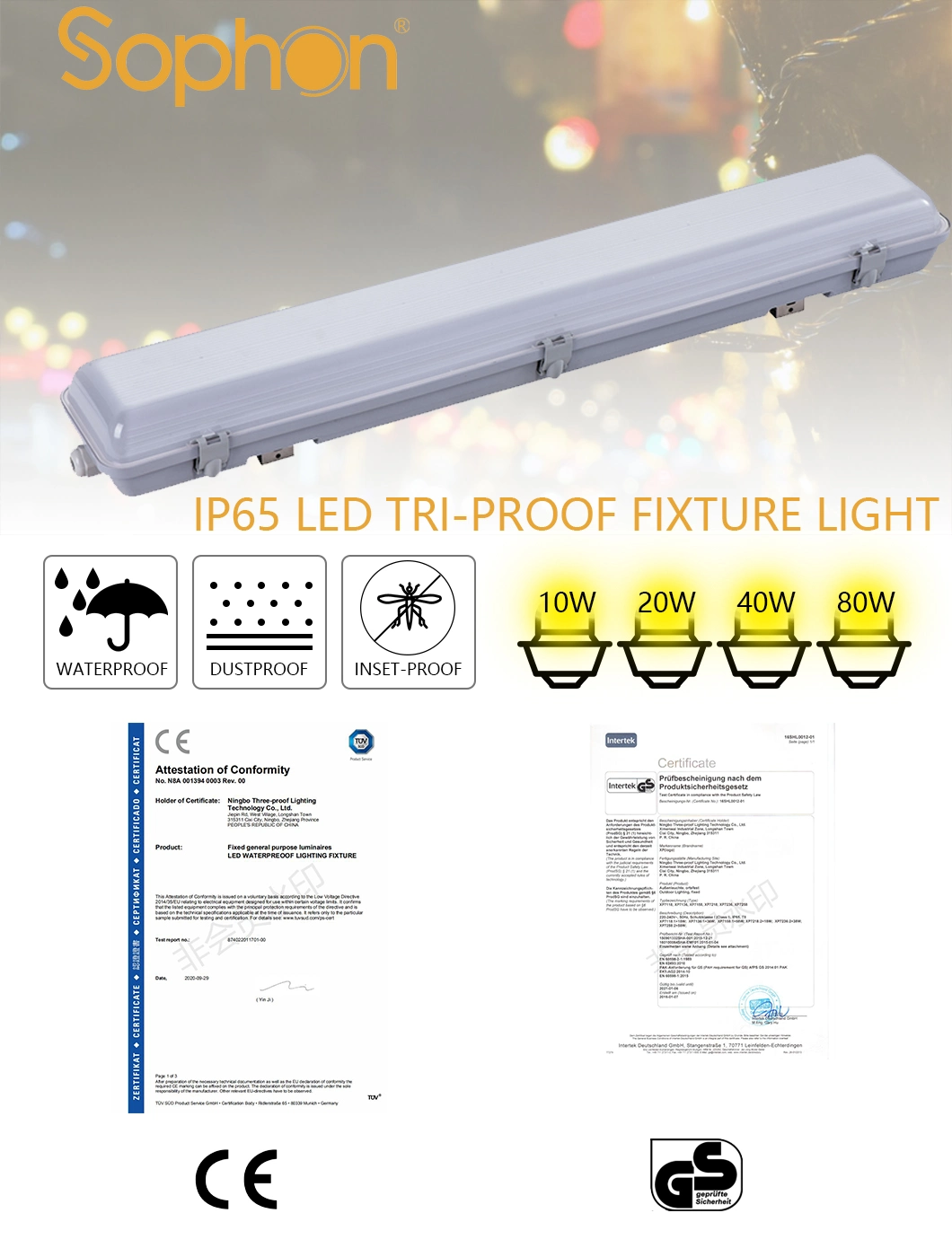 IP65 Light Waterproof Fixture Waterproof Light Underground Waterproof Safety Light