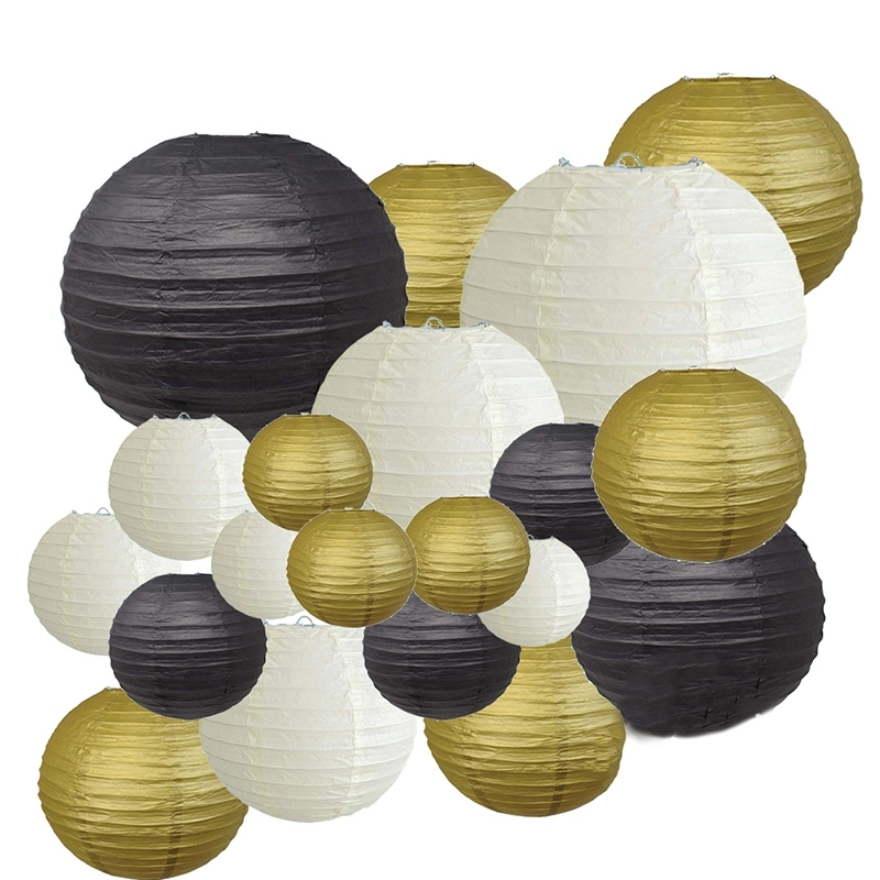 Round Hanging Paper Lanterns Decorations Lampshade Chinese