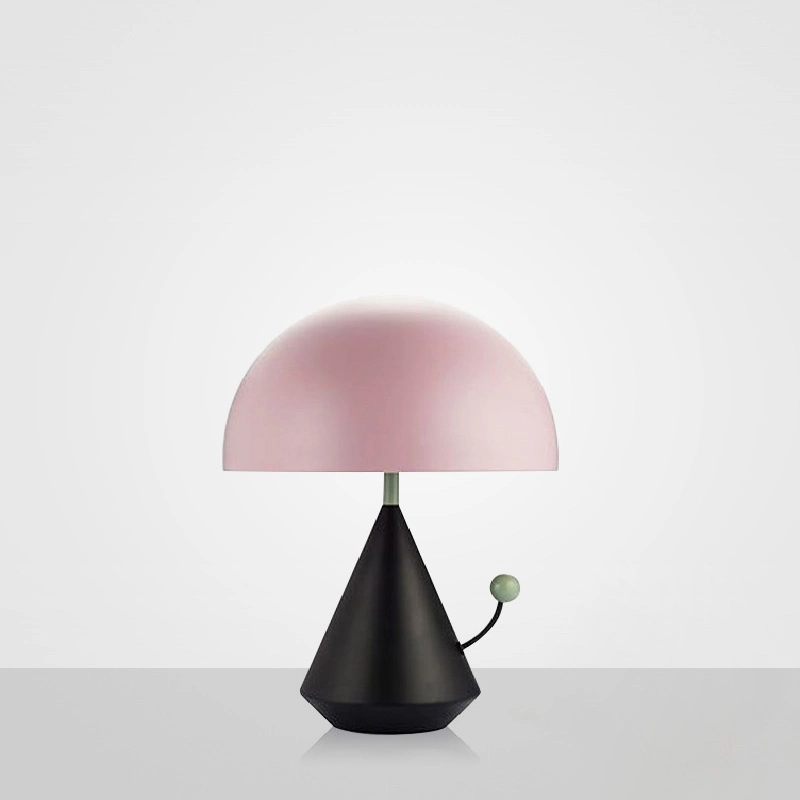 Pink Lampshade Mushroom Table Lamp Nightstand Lamp Bedside Lamp Lighting