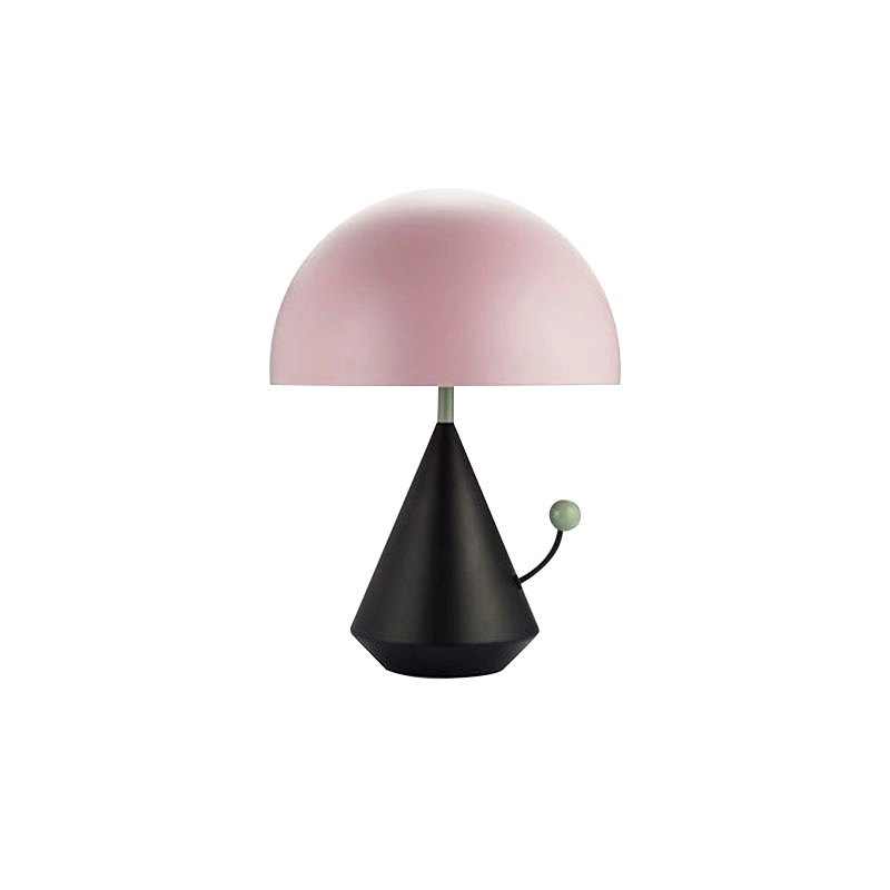 Pink Lampshade Mushroom Table Lamp Nightstand Lamp Bedside Lamp Lighting