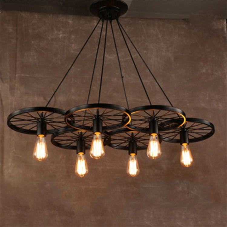 Industrial Hanging Hardware Metals Pendant Lamp Vintage E27 for Kitchen Bar Coffee Light Fixtures