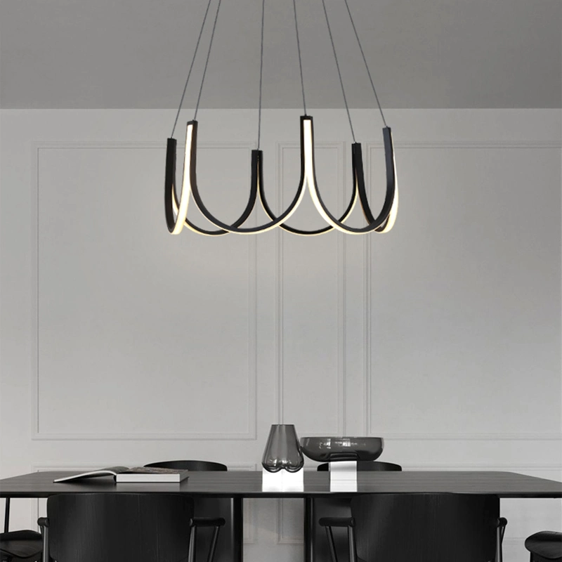 Black Metal Pendant Lamp Ceiling Lamp Living Room Lamp LED