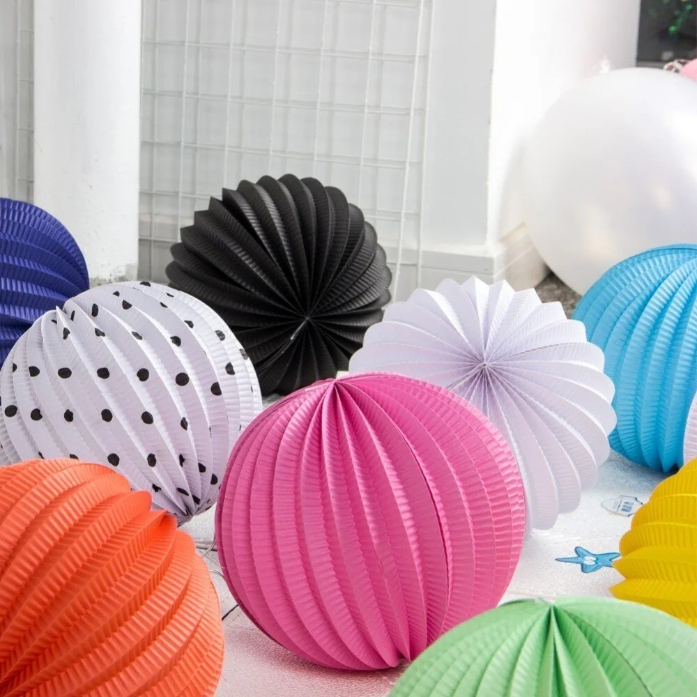 Wholesales Hanging Decoration Accordion Paper Ball Paper Lanterns