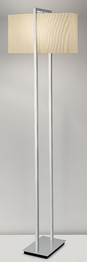 Modern Simple Steel with Acrylic Shade Floor Lamp