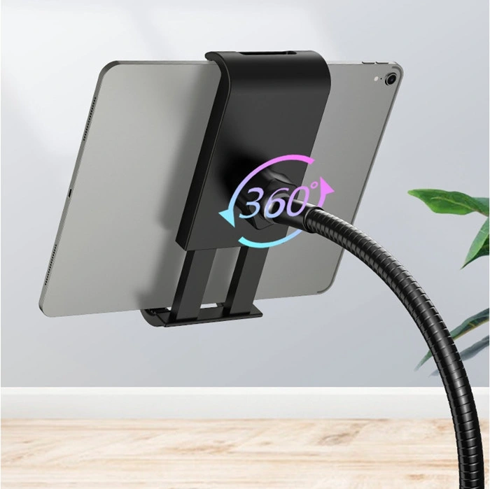 1.7m Tall 360 Adjustable Stainless Steel Floor Stand for Tablet Phone