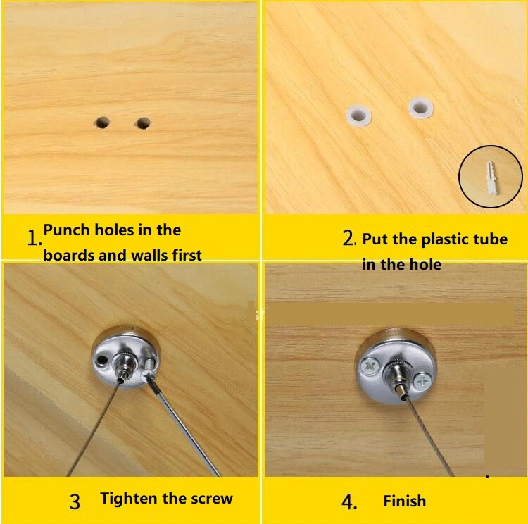 Smallpox Fixed Connection Fixture Disc Code Wire Rope Hanging Code Lighting Sling Accessories Billboard Hanging Code