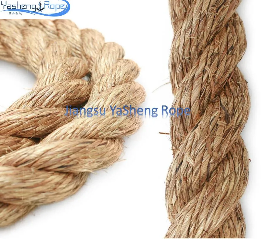 Sundried Natural Color 24mm Twisted Manila /Sisal Firber Rope Hemp Rope