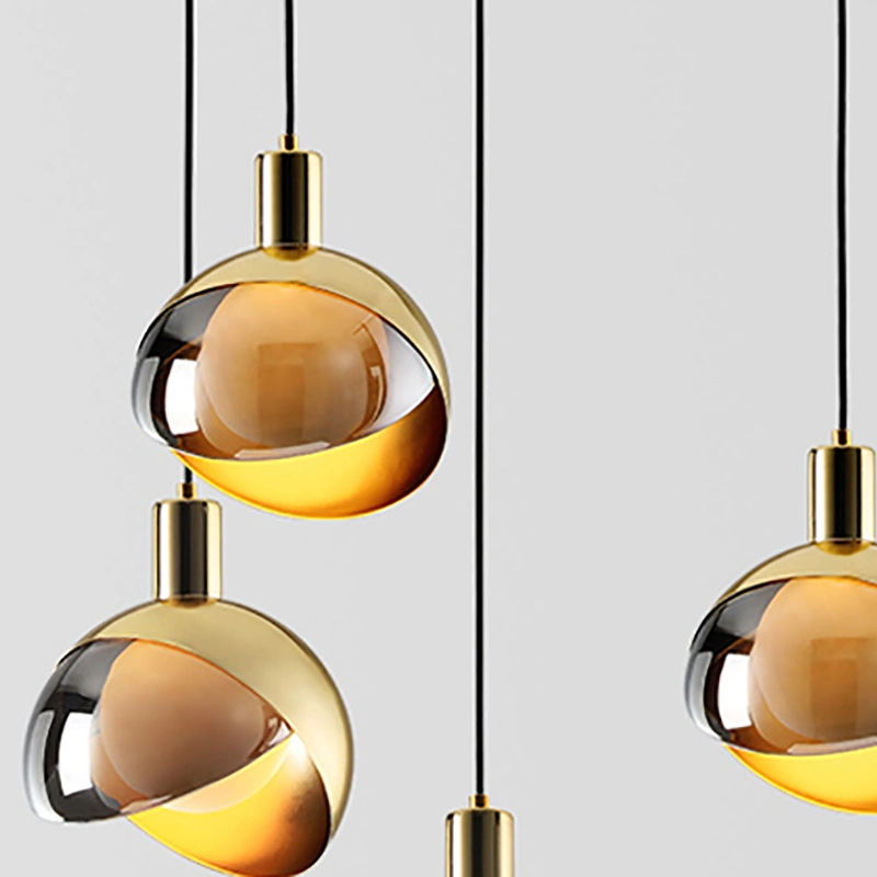 Light Luxury Bedside Lamp Modern Minimalist Restaurant Glass Ball Pendant Lamp