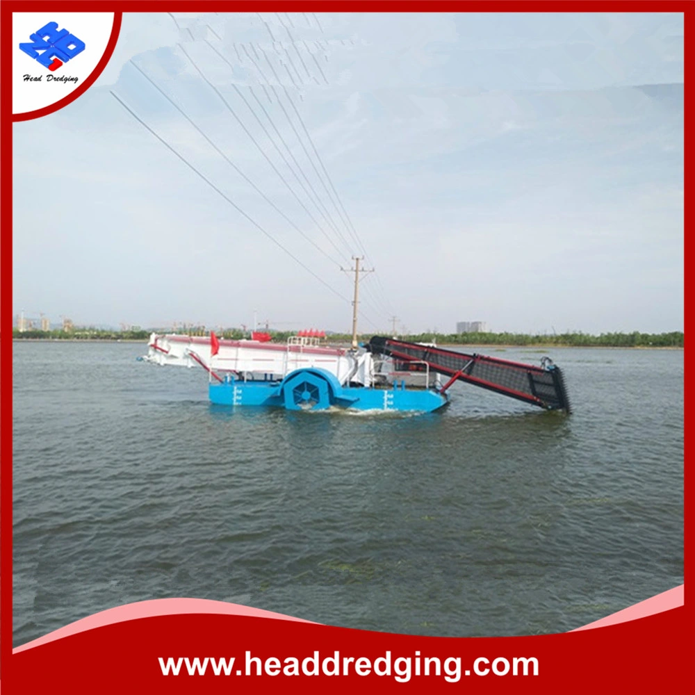 New Water Weed Harvester for Cutting Water Hyacinth for Environment Protection