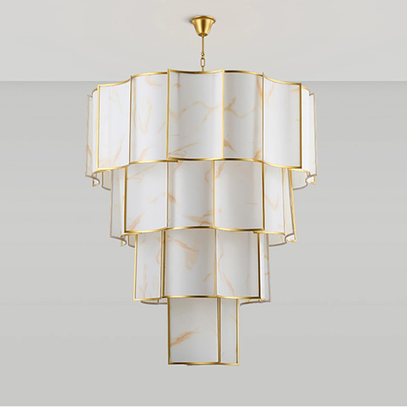 Living Room Chandelier Hotel Lobby Lighting Villa Large Pendant Lamp