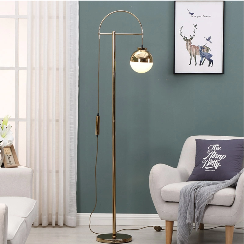 Copper Ball Shade Floor Lamp Table Lamp Desk Reading Light