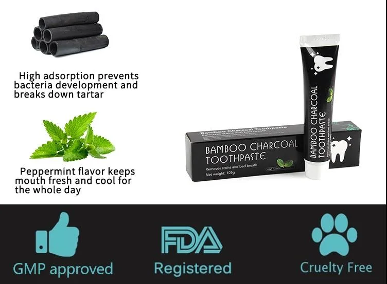 Natural Bamboo Charcoal Whitening Toothpaste Activated Bamboo Charcoal Toothpaste Bamboo Toothpaste