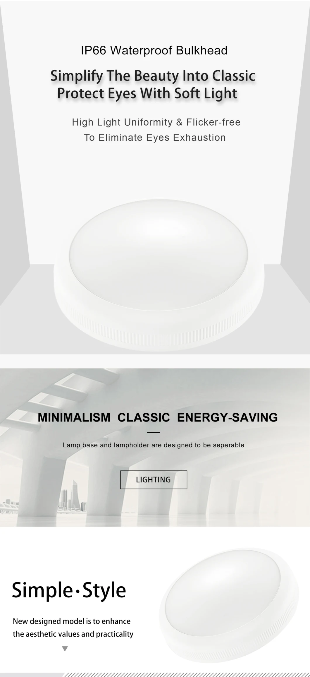 14W 20W 30W Wall Ceiling Light Microwave Sensor Ceiling Light Modern