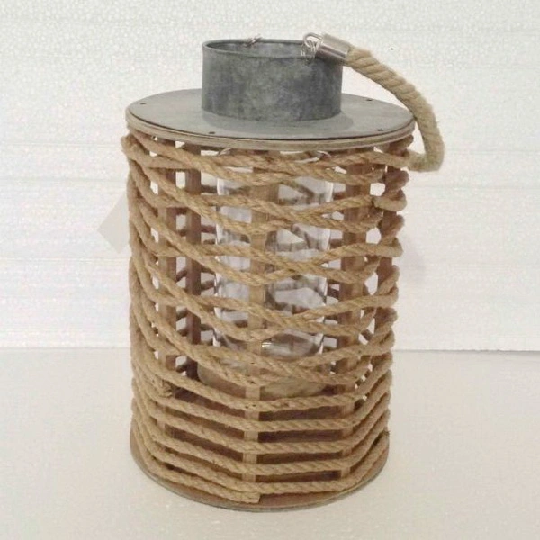 Decorative Hanging Chinese Bamboo Hurricane Candle Lantern