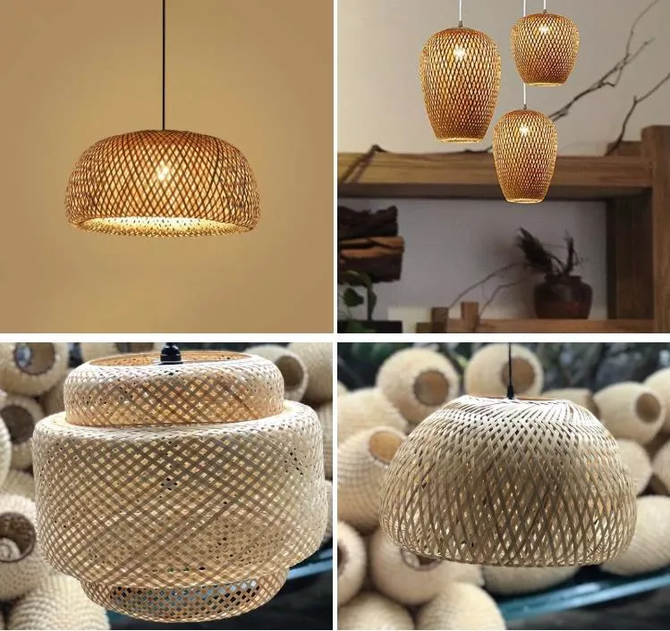 Customized Eco-Friend Handmade Vintage Rattan Lantern