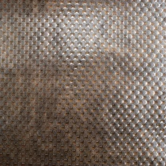 Basket Weave Textured PU Leather Artificial Leather for Bag and Shoe Materials