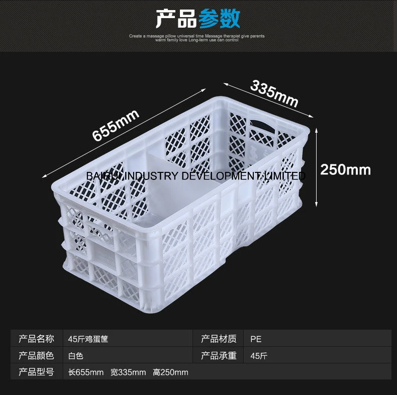 Customized Plastic Storage Basket, Plastic Vegetable Basket, Plastic Fish Basket