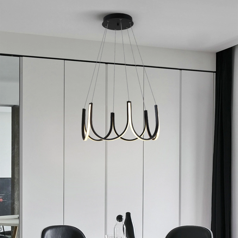 Black Metal Pendant Lamp Ceiling Lamp Living Room Lamp LED