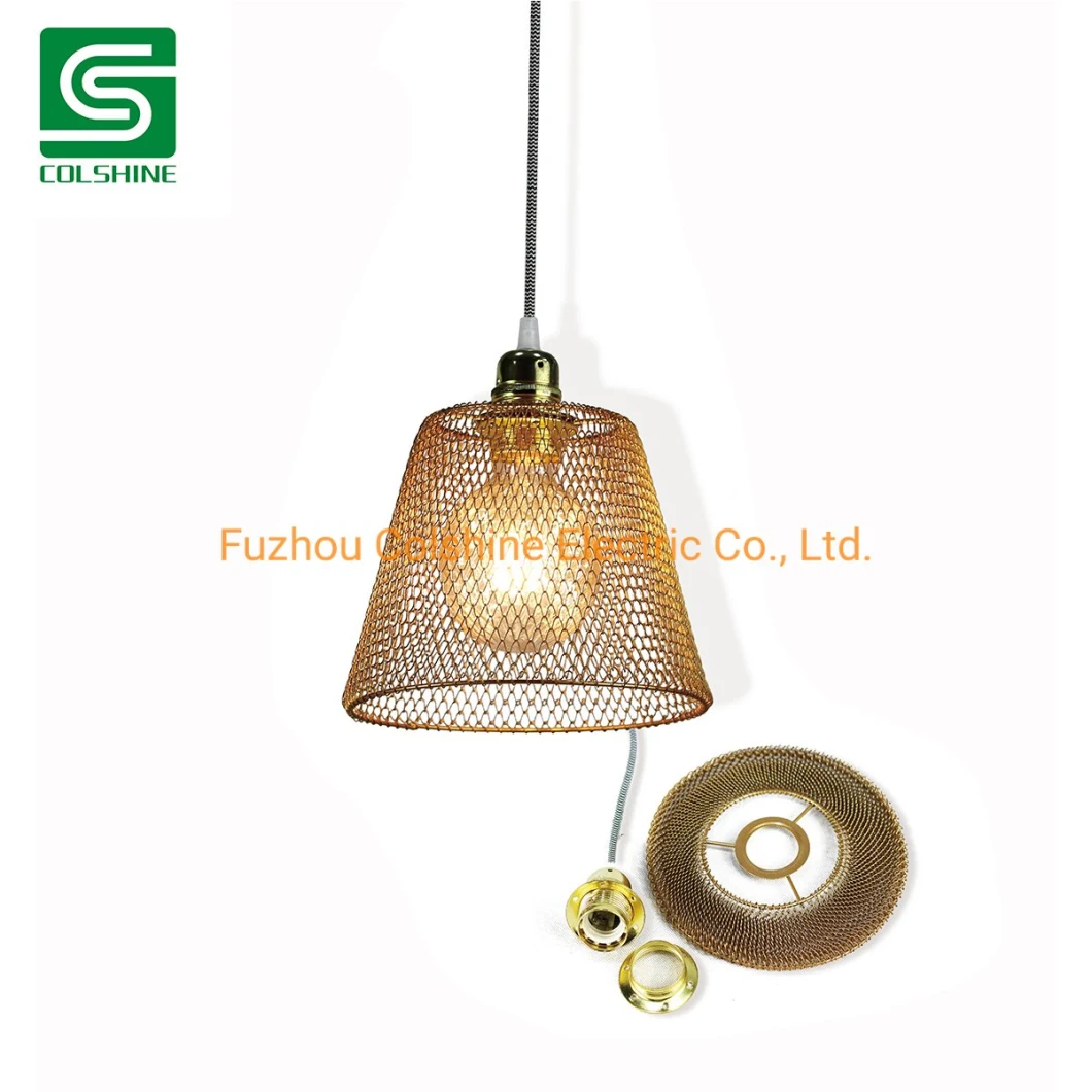 Foldable Metal Lampshade Ceiling Lamp Shades Wire Pendant Lamp Shade