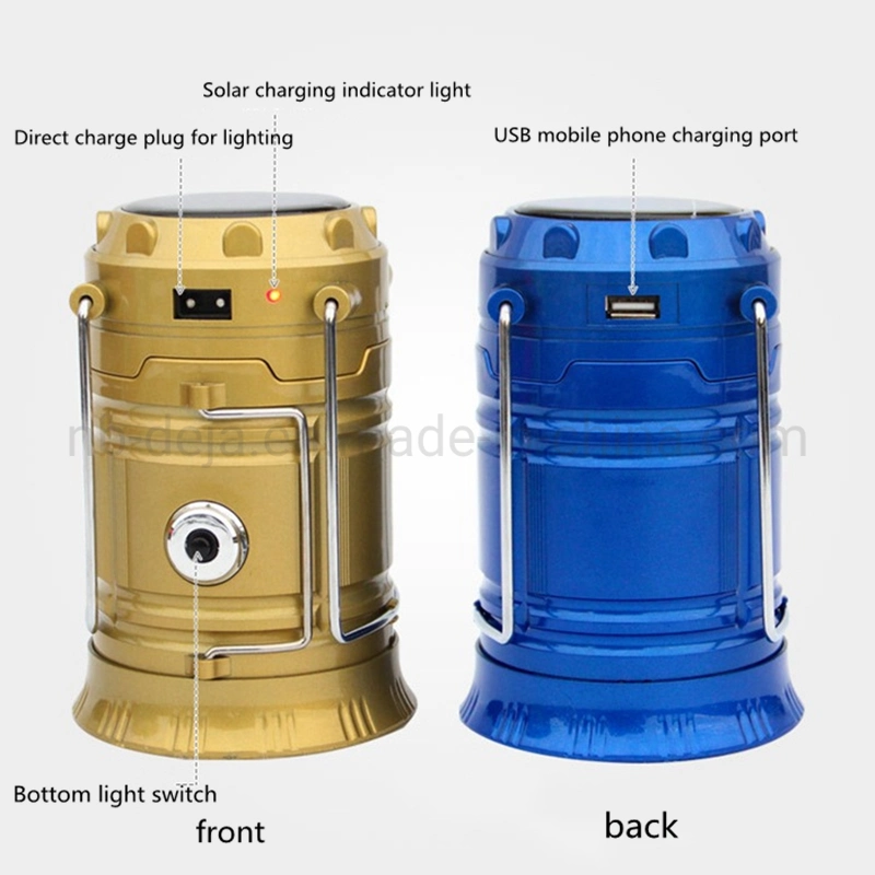 Portable Lights LED Camping Lantern Outdoor Hanging Lamp USB Rechargeable