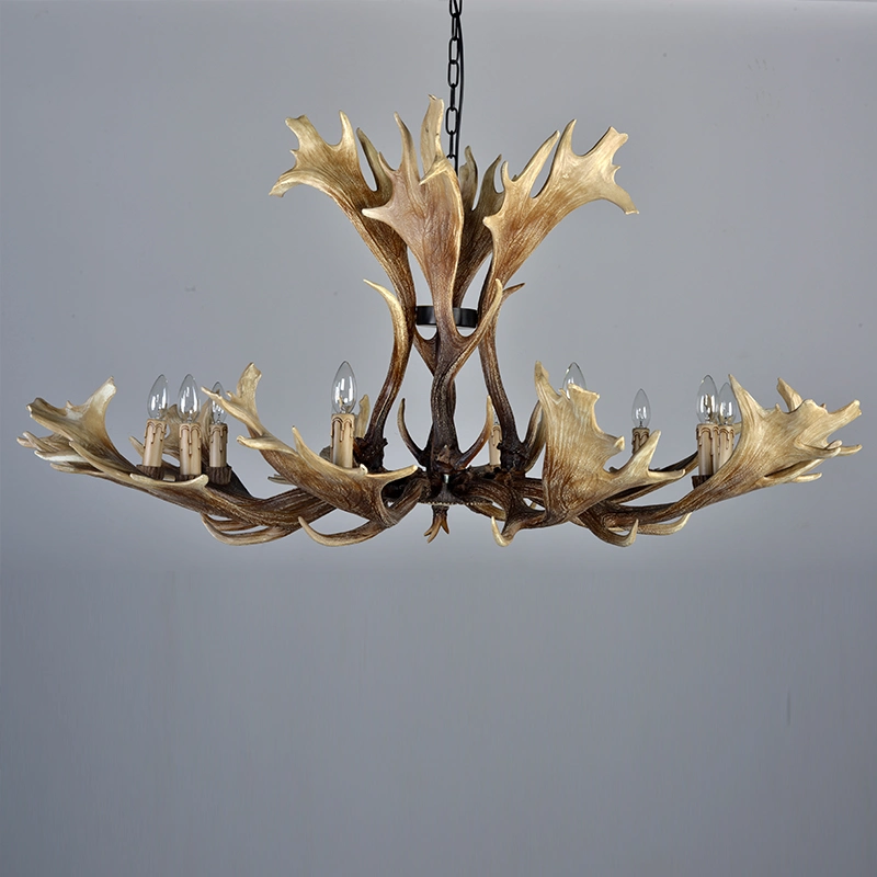 Deer Antler Hanging Pendant Light Fixtures Indoor Home Lighting (WH-AC-14)